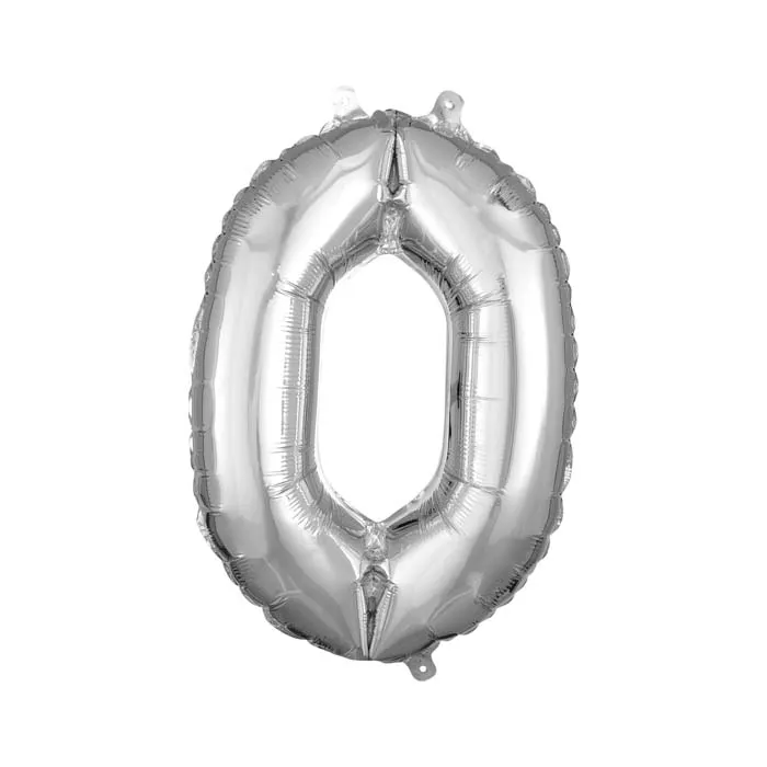 Globo metálico número